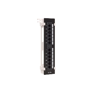 Патч-панель настенная TERACOM PRO Cat.5E неэкранированная UTP 12 портов RJ-45 Dual IDC