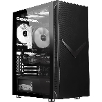 Компьютерный корпус Accord 3501 черный без БП ATX 2xUSB 2.0 1xUSB 3.0 1xUSB3.1 audio bott PSU