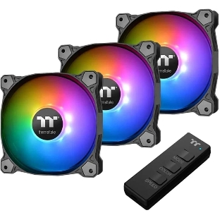 Комплект вентиляторов для корпуса Thermaltake CT120 EX Reverse ARGB Sync (3 шт.) черный, 120 мм, 2000 об/мин, 31.2 дБ, 4 pin