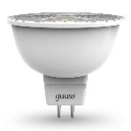 Лампа светодиодная Gauss 101505105 MR16 5 Вт 3000К тепл. бел. GU5.3 500 лм 150-265В FROST