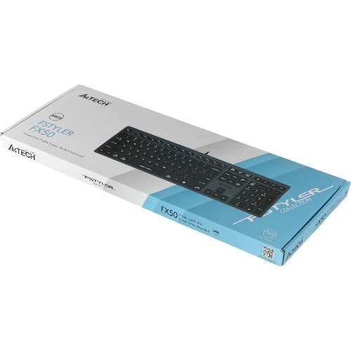 Клавиатура проводная A4Tech Fstyler FX50, USB, серый