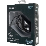 Мышь проводная A4Tech X89 черный, 2400 dpi, USB, кнопки - 8