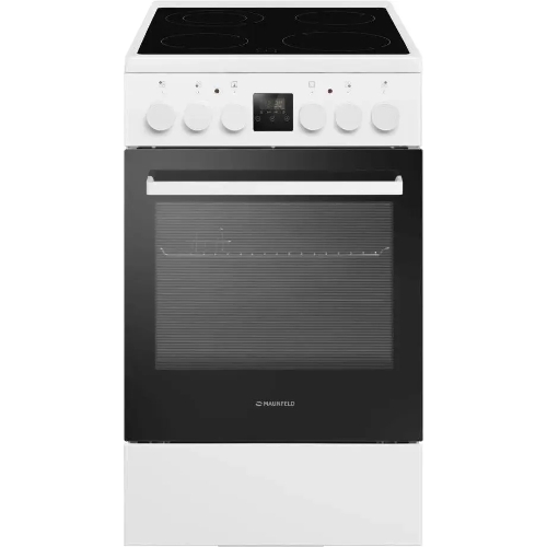 Плита электрическая Maunfeld MEC55CW08D белый, конфорок 4 шт, духовка 60 л, 50 см x 85 см x 60 см