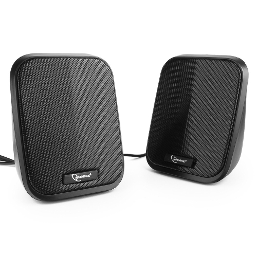 Акустическая система 2.0 Gembird SPK-100, черный, 6 Вт, рег. громкости, USB-питание