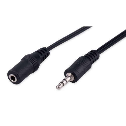 Кабель-удлинитель аудио Cablexpert CCA-423-2M-N, Jack 3.5(M)/Jack 3.5(F), 2м, черный, пакет