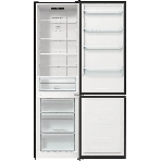 Холодильник Gorenje NRK6202EBXL4 черный матовый двухкамерный 235/96л морозилка снизу, No Frost