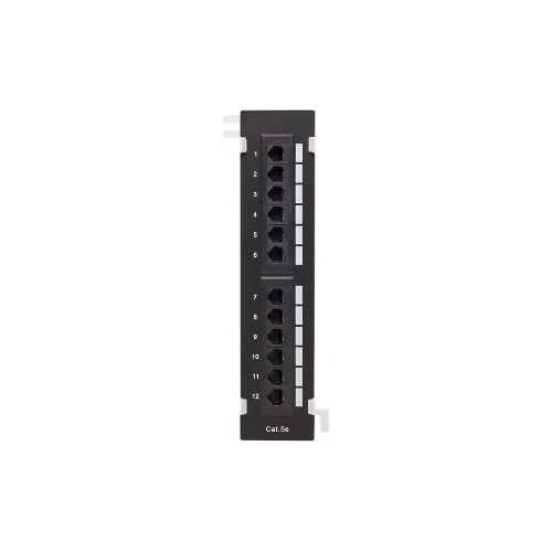Патч-панель настенная TERACOM PRO Cat.5E неэкранированная UTP 12 портов RJ-45 Dual IDC