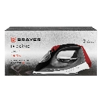 Утюг BRAYER BR4011 черный/белый/красный, 2400 Вт, 20 г /мин, 140 г/мин, 330 мл