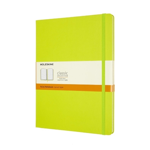 Блокнот Moleskine CLASSIC QP090C2 XLarge 190х250мм, 192 страниц, линейка, твердая обложка, лайм