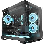 Компьютерный корпус без блока питания Case PCCooler C3T500 ARGB BK, Midi-Tower, TG, 6x120мм ARGB, 1xUSB-C 3.1 + 2xUSB-A 3.0, ATX, mATX, mITX черный
