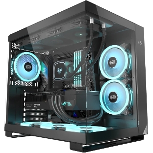 Компьютерный корпус без блока питания Case PCCooler C3T500 ARGB BK, Midi-Tower, TG, 6x120мм ARGB, 1xUSB-C 3.1 + 2xUSB-A 3.0, ATX, mATX, mITX черный