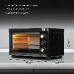 Мини-печь Hyundai MIO-HY091 20 л, 1380 Вт, черный