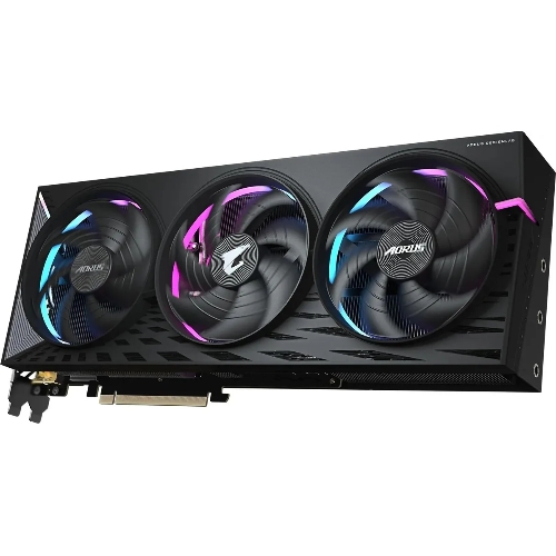 Видеокарта Gigabyte PCI-E GV-R9070XT AORUS E-16GD 1.0 AMD Radeon RX 9070XT 16Gb 256bit GDDR6 2175/20000 HDMIx2 DPx2 HDCP Ret