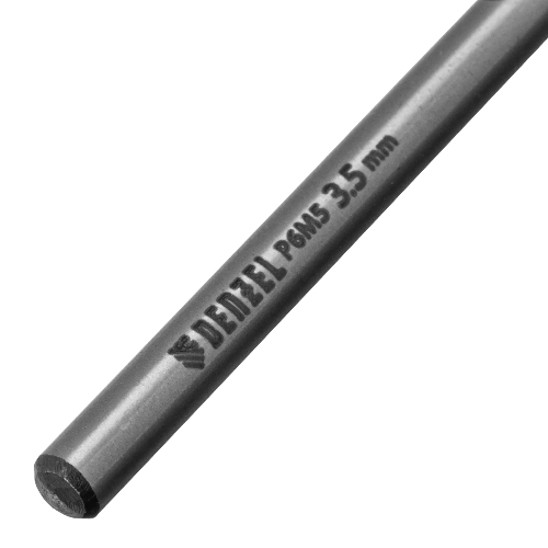 Сверло спиральное по металлу Denzel 3,5 x 70мм, Р6М5, Golden Tip, многогранная заточка, 2 шт.