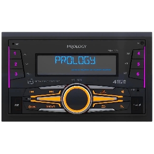 Автомагнитола Prology PRM-120, 2 DIN, Bluetooth, USB Type-A, AUX, пульт ДУ