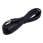 Кабель-удлинитель аудио Cablexpert CCA-423-2M-N, Jack 3.5(M)/Jack 3.5(F), 2м, черный, пакет