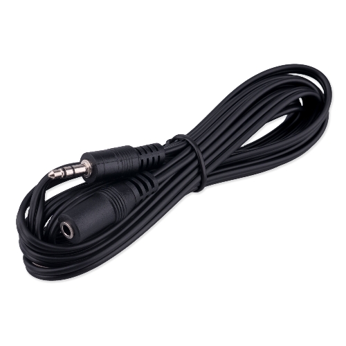 Кабель-удлинитель аудио Cablexpert CCA-423-2M-N, Jack 3.5(M)/Jack 3.5(F), 2м, черный, пакет