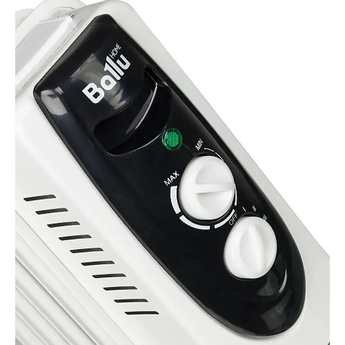 Обогреватель масляный Ballu Classic BOH/CL-05WRN (5 секций), белый, 1000 Вт, 15 м2, термостат