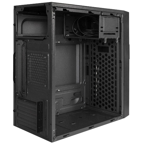 Компьютерный корпус Minitower ExeGate BAA-105-01-UNS450 (mATX, БП UNS450 с вент. 12см, 2*USB, аудио, черный)