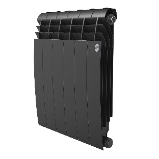 Радиатор биметаллический Royal Thermo BILINER B 500 черный - 6 секц.