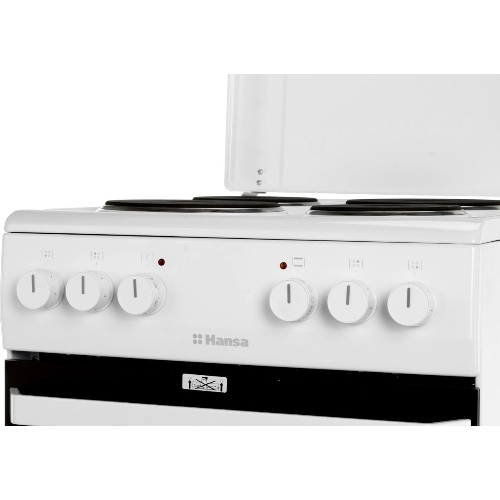 Плита электрическая Hansa FCEW54120 белый, конфорок 4 шт, духовка 62 л, 50 см x 85 см x 60 см