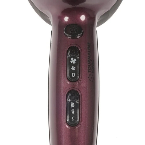 Фен Delta DL-0937 черный/бордовый, 2000 Вт, ионизация