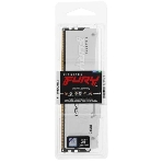 Оперативная память Kingston Fury Beast, DDR5, 16Gb (1x16Gb), 5600MHz, CL40, DIMM, радиатор, RGB, белый