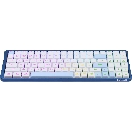 Клавиатура Redragon Eva Pro гибридная, USB Type-A, Bluetooth, радиоканал, белый/синий
