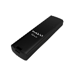 Флешка USB Maxvi MP2 64Gb USB 2.0 black, монолит с колпачком, ABS пластик + металл