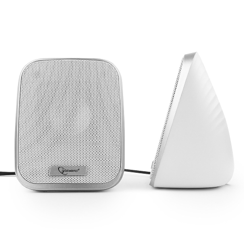 Акустическая система 2.0 Gembird SPK-100-W, белый, 6 Вт, регулятор громкости, USB-питание