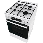 Плита комбинированная Gorenje GK5C60WJ белый, конфорок 4 газовых, духовка 62 л, 50 см x 85 см x 59.4 см