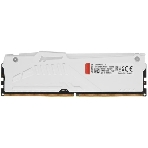 Оперативная память Kingston Fury Beast, DDR5, 16Gb (1x16Gb), 5600MHz, CL40, DIMM, радиатор, RGB, белый