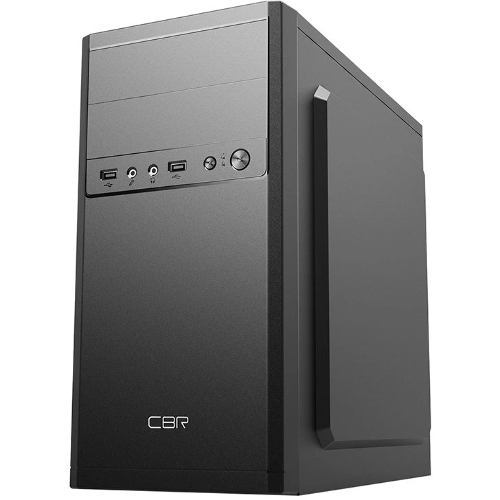 Компьютерный корпус CBR RD873, без БП, mATX Minitower 2хUSB 2.0, HD Audio+Mic, кабель питания 1.2м, черный PCC-MATX-RD873-WPSU