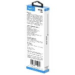 Кабель Maxvi MC-19L black, USB-A - Lightning, 2.4A, LED ток макс. нагрузки 2.4А, макс. напряжение 5V; стандарт USB 2.0; длина кабеля 1.5м, нейлоновая оплетка, металлические корпуса разъемов,LED подсветка, цвет: черный