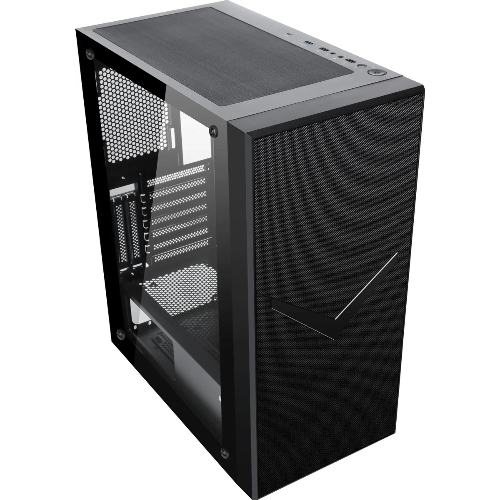 Компьютерный корпус Accord 3501 черный без БП ATX 2xUSB 2.0 1xUSB 3.0 1xUSB3.1 audio bott PSU