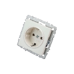 Розетка 1-местная IEK BRITE 16А РС11-1-0-БрЖ с заземлением, без защитных шторок, 16А, жемчуг