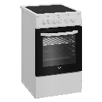 Плита электрическая Beko FFSS57001W белый, конфорок 4 шт, духовка 60 л, 50 см x 85 см x 60 см