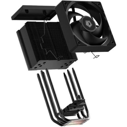 Кулер Cooler ID-Cooling SE-904-XT BLACK LGA1851/1700/1200/115X/AM5/AM4 (TDP 180W, PWM, 4 тепл.трубки прямого контакта, FAN 100мм) RET