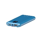 Портативный аккумулятор Maxvi PB10-11 10000 мАч blue 3A, встроенные кабели USB A/Type-C/Lightning