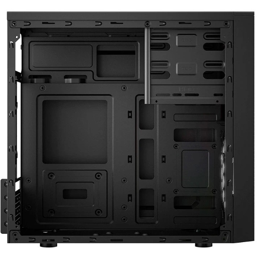 Компьютерный корпус CBR RD873, без БП, mATX Minitower 2хUSB 2.0, HD Audio+Mic, кабель питания 1.2м, черный PCC-MATX-RD873-WPSU