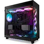 Вентилятор для корпуса Case Cooler NZXT F360 RGb Core (120x120x25мм, 4-pin PWM, RGb, 75.12CFM, 30dBA, 2400RPM, Black, Single-Frame RGb Fan Unit)