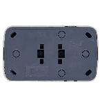 Розетка EKF EGR10-102-10 2-я, б/з, 10А, ОП Basic Минск белый