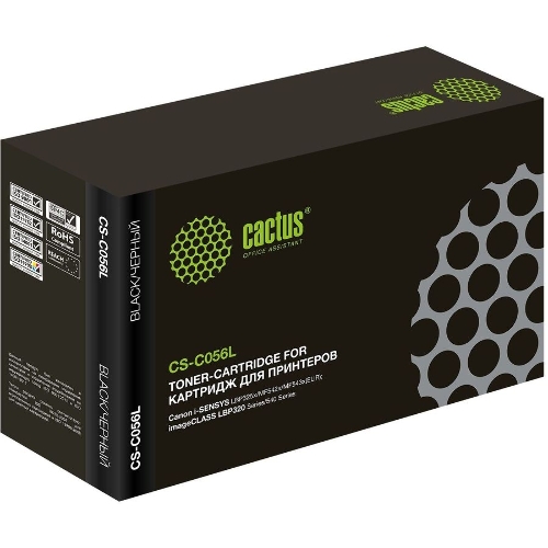 Картридж лазерный Cactus CS-C056L черный (10000 стр.) для Canon imageCLASS LBP320 Series/540 Series