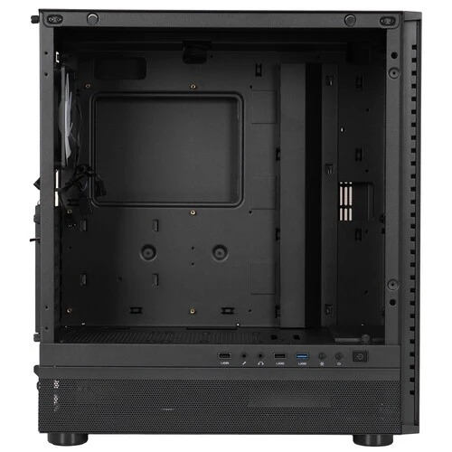 Компьютерный корпус PCCooler IE200 BK, Tempered Glass Full Tower, черный, TG, SPCC, 1x120мм ARGb E-ATX, ATX, mATX, mITX 180/380/220мм 4x2.5