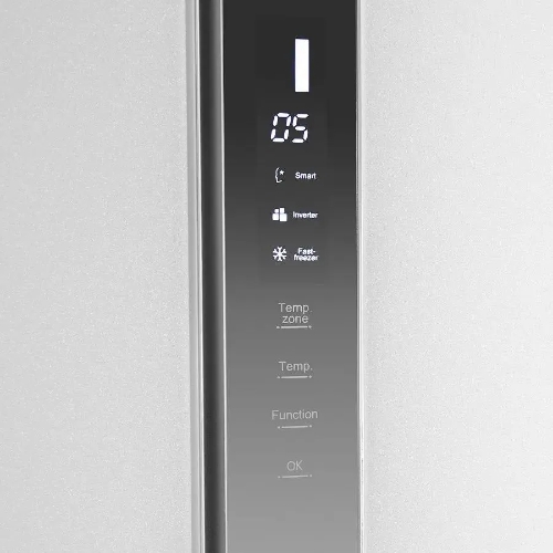 Холодильник Maunfeld MFF177NFW Slim Inverter белый двухкамерный 352/198л морозилка слева, No Frost, Side by Side