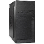 Компьютерный корпус Minitower ExeGate BAA-105-01-UNS400 (mATX, БП UNS400 с вент. 12см, 2*USB, аудио, черный)