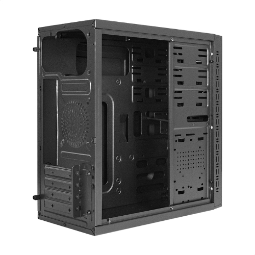 Компьютерный корпус Minitower ExeGate QA-412U-UNS500 (mATX, БП UNS500 с вент. 12см, 2хUSB+2хUSB 3.0, аудио, черный)