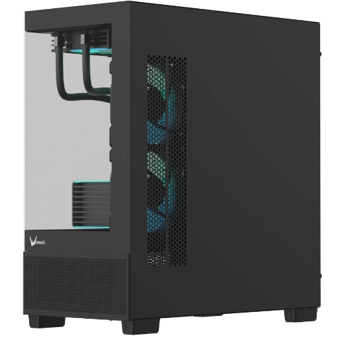 Компьютерный корпус AeroCool/Formula V Line Crystal E1M Black, MATX, USB3.0*2, Switch Display Panel