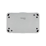 Блок горизонтальный 2 розетки (керамика) Mini OG IP54 с заземлением, о/у, серый Kranz