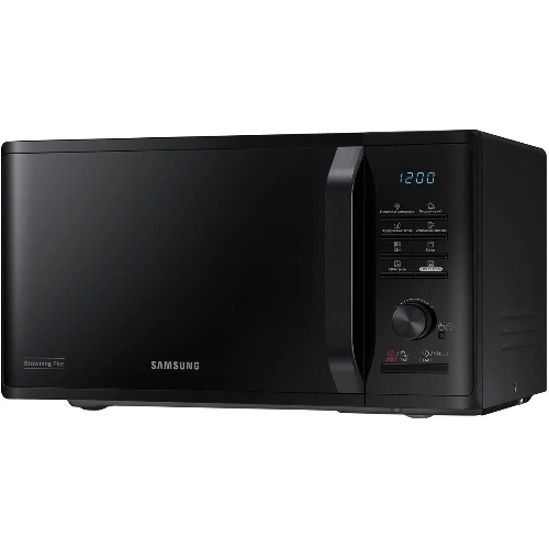 Микроволновая печь Samsung MG23K3515AK/BW черный, 23 л, 800 Вт, переключатели - кнопки, поворотный механизм